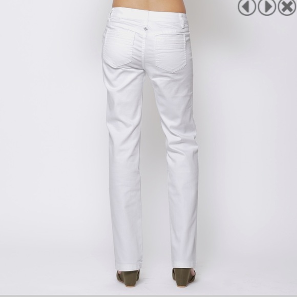 Prana Jada Boot Cut White Jeans Organic Cotton Blend 12/ 31 - Picture 2 of 16